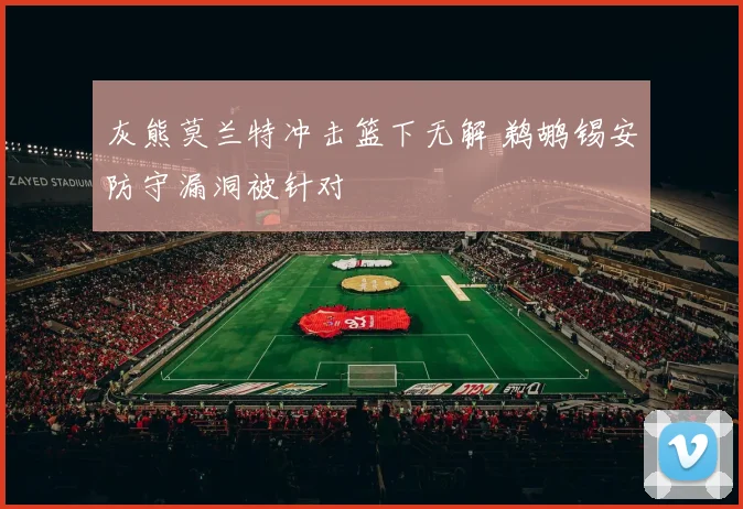 灰熊莫兰特冲击篮下无解 鹈鹕锡安防守漏洞被针对